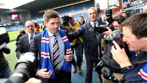 Former England midfielder Steven Gerrard was unveiled as the new manager of Rangers last month - Sputnik International
