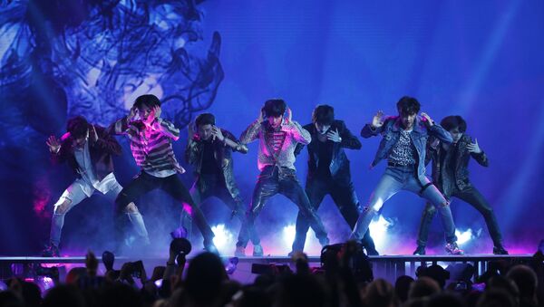 2018 Billboard Music Awards - Show - Las Vegas, Nevada, U.S., 20/05/2018 - BTS performs Fake Love. - Sputnik International