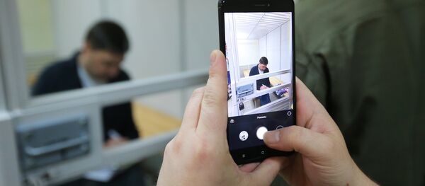 Head of the RIA Novosti Ukraine website Kirill Vyshinsky during a hearing of an appeal against his arrest at the Kherson Court Head of the RIA Novosti Ukraine website Kirill Vyshinsky during a hearing of an appeal against his arrest at the Kherson Court - Sputnik International