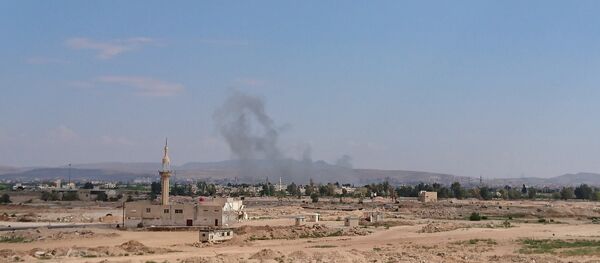 Blasts in the south of Damascus Blasts in the south of Damascus - Sputnik International