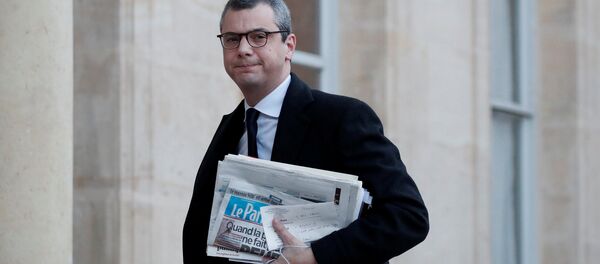 French general secretary of the presidency Alexis Kohler arrives at the Elysee Palace to attend the first weekly cabinet meeting of the year in Paris, France, January 3, 2018 - Sputnik International