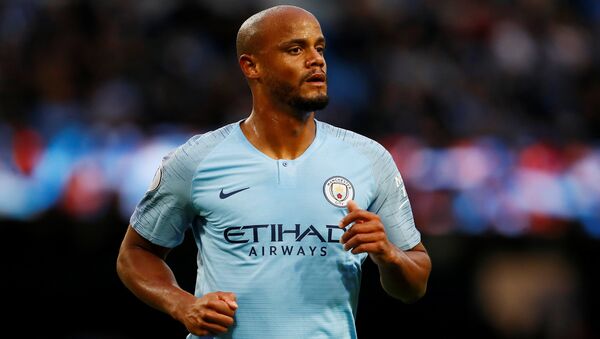 Soccer Football - Premier League - Manchester City v Brighton & Hove Albion - Etihad Stadium, Manchester, Britain - May 9, 2018 Manchester City's Vincent Kompany during the game Action Images - Sputnik International