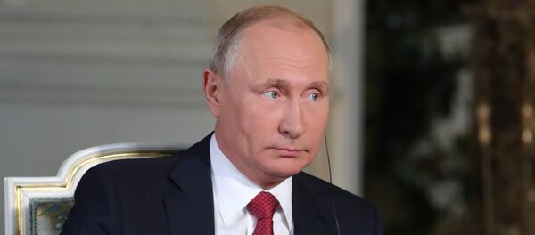 Russian President Vladimir Putin during an interview with Armin Wolf of the Austrian ORF TV and radio company, at the Kremlin Russian President Vladimir Putin during an interview with Armin Wolf of the Austrian ORF TV and radio company, at the Kremlin - Sputnik International