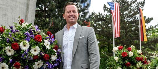 US ambassador to Germany Richard Allen Grenell stands beside a wreath in Berlin, Germany, May 12, 2018 US ambassador to Germany Richard Allen Grenell stands beside a wreath in Berlin, Germany, May 12, 2018 - Sputnik International