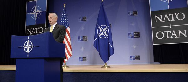 US Secretary of Defence James Mattis delivers a speech during a press conference following the NATO Defence Ministers' meeting at NATO headquarter in Brussels - Sputnik International
