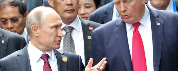 Russlands Präsident Wladimir Putin und sein US-Amtskollege Donald Trump (Archiv) Russlands Präsident Wladimir Putin und sein US-Amtskollege Donald Trump (Archiv) - Sputnik International