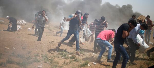 Protestas en la frontera entre Israel y la Franja de Gaza - Sputnik International