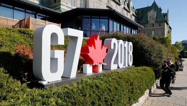 Logo de la reunión del G7 en Canadá - Sputnik International
