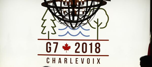 Logo de la reunión del G7 en Canadá Logo de la reunión del G7 en Canadá - Sputnik International