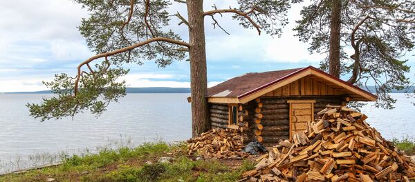 A bathhouse at the shore of Lake Onega in the Republic of Karelia. A bathhouse at the shore of Lake Onega in the Republic of Karelia. - Sputnik International