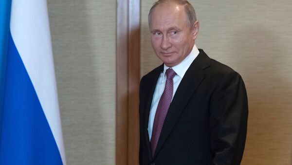 Vladimir Putin at the SCO Summit in Qingdao. - Sputnik International
