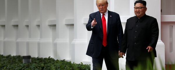 El presidente de EEUU, Donald Trump y el líder norcoreano Kim Jong-un El presidente de EEUU, Donald Trump y el líder norcoreano Kim Jong-un - Sputnik International