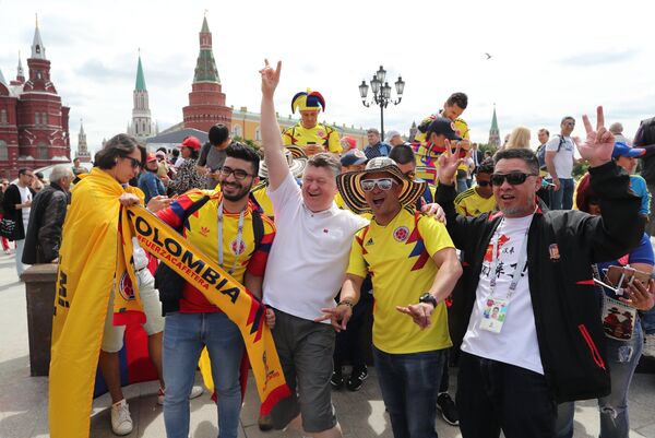 Football fans of the 2018 World Cup in Moscow - Sputnik International