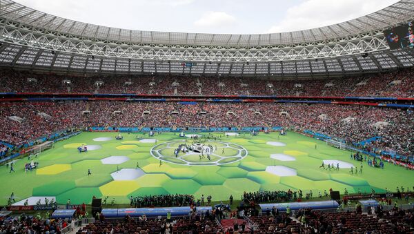 Soccer Football - World Cup - Opening Ceremony - Luzhniki Stadium, Moscow, Russia - June 14, 2018 General view before the opening - Sputnik International