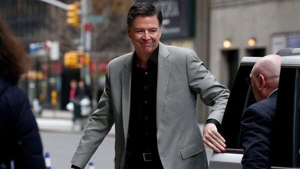 Former FBI Director James Comey arrives for a taping of The Late Show with Stephen Colbert in the Manhattan borough of New York City, New York, U.S., April 17, 2018 - Sputnik International