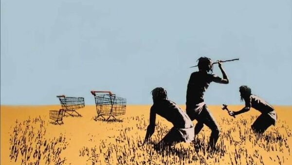Image of stolen Banksy print - Sputnik International