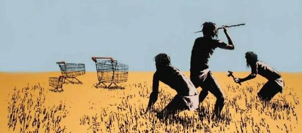 Image of stolen Banksy print - Sputnik International