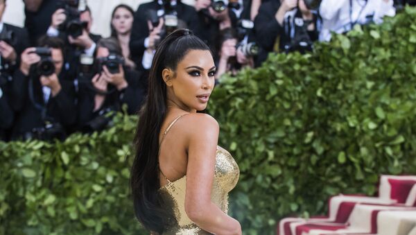 Kim Kardashian attends The Metropolitan Museum of Art's Costume Institute benefit gala celebrating the opening of the Heavenly Bodies: Fashion and the Catholic Imagination exhibition on Monday, 7 May 2018, in New York - Sputnik International