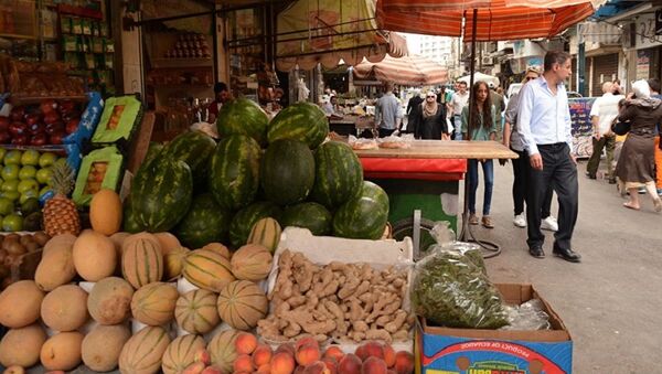 Vegetables and fruit in the market of Damascus - Sputnik International