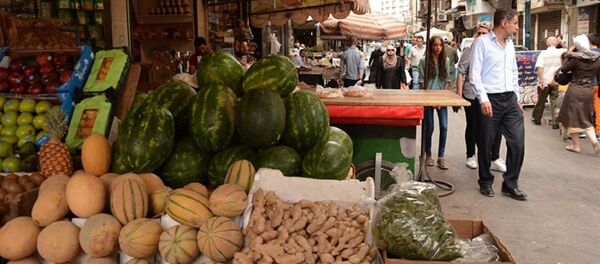 Vegetables and fruit in the market of Damascus Vegetables and fruit in the market of Damascus - Sputnik International