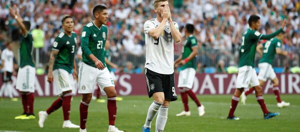 Soccer Football - World Cup - Group F - Germany vs Mexico - Luzhniki Stadium, Moscow, Russia - June 17, 2018 Germany's Timo Werner reacts after a missed chance to score - Sputnik International