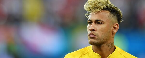 Brazil's Neymar listens to the national anthem before the World Cup Group E soccer match between Brazil and Switzerland in Rostov-on-Don, Russia, June 17, 2018 Brazil's Neymar listens to the national anthem before the World Cup Group E soccer match between Brazil and Switzerland in Rostov-on-Don, Russia, June 17, 2018 - Sputnik International