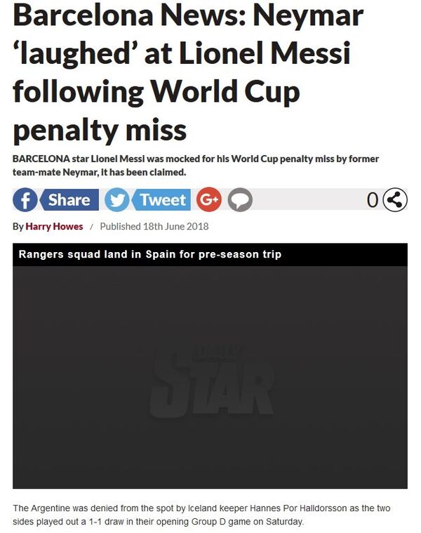 Screenshot of the Daily Star article Screenshot of the Daily Star article - Sputnik International