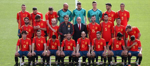 Soccer Football - FIFA World Cup - Spain Squad Official Team Photo - Madrid, Spain - June 5, 2018 The Spain squad pose for a team photo Soccer Football - FIFA World Cup - Spain Squad Official Team Photo - Madrid, Spain - June 5, 2018 The Spain squad pose for a team photo - Sputnik International