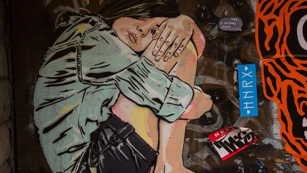 UK Graffiti Street Art Girl - Sputnik International