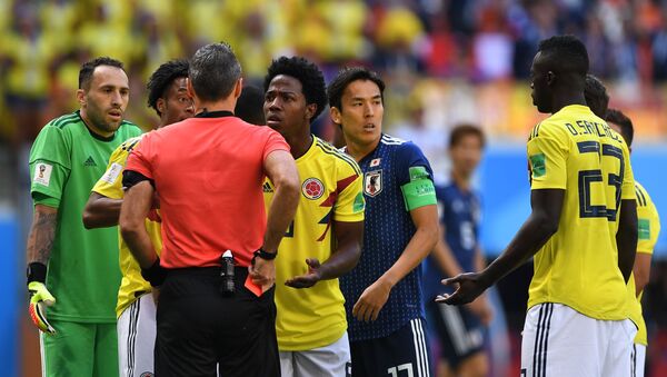 Colombia midfielder Sanchez picks up first red card of 2018 FIFA World Cup - Sputnik International