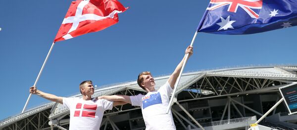 Fans Outside the Samara Arena Stadium Before the Denmark - Australia FIFA World Cup Match, 2018 - Sputnik International