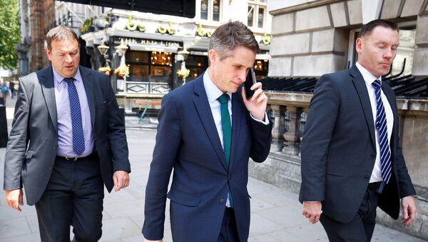 Britain's Secretary of State for Defence Gavin Williamson walks down Whitehall in Westminster, London, June 6, 2018 - Sputnik International