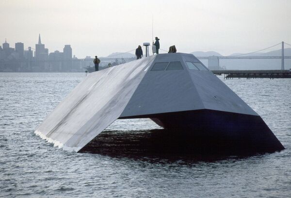 US Navy Sea Shadow stealth craft - Sputnik International