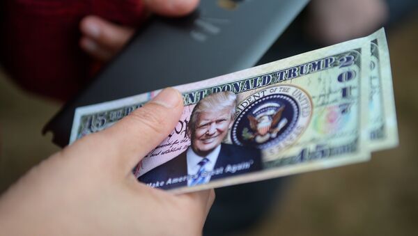 Dollar game ticket with the portrait of Donald Trump - Sputnik International