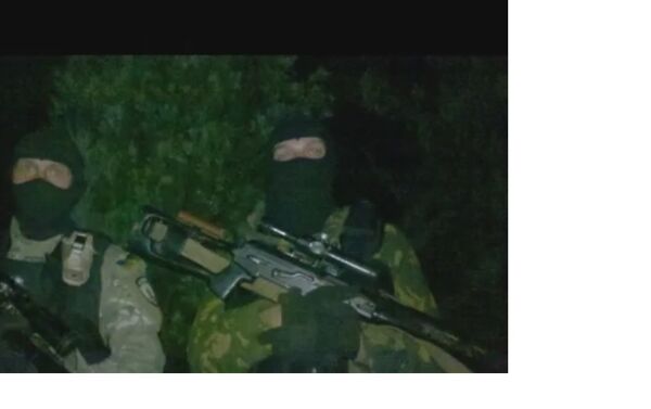 Preparations for the storming of Marinka, 2014. Azov snipers. - Sputnik International