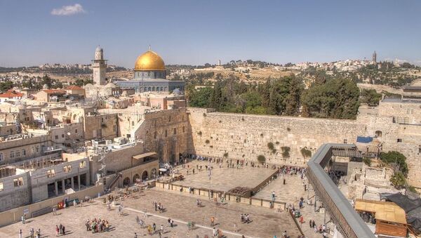 The Western Wall and Dome of the rock in the old city of Jerusalem - Sputnik International