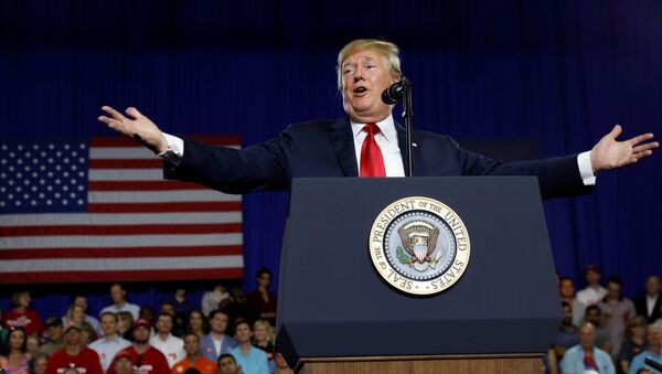 US President Donald Trump participates in a rally in support of South Carolina Governor Henry McMaster in West Columbia, South Carolina, US , June 25, 2018 - Sputnik International