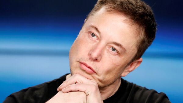 FILE PHOTO: Elon Musk listens at a press conference following the first launch of a SpaceX Falcon Heavy rocket at the Kennedy Space Center in Cape Canaveral, Florida, U.S., February 6, 2018 - Sputnik International