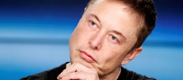 FILE PHOTO: Elon Musk listens at a press conference following the first launch of a SpaceX Falcon Heavy rocket at the Kennedy Space Center in Cape Canaveral, Florida, U.S., February 6, 2018 FILE PHOTO: Elon Musk listens at a press conference following the first launch of a SpaceX Falcon Heavy rocket at the Kennedy Space Center in Cape Canaveral, Florida, U.S., February 6, 2018 - Sputnik International
