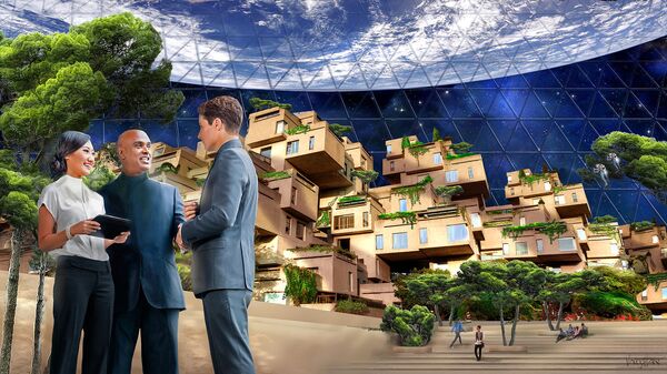 Concept of the first-ever space state of Asgardia - Sputnik International