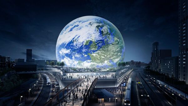 The MSG Sphere will be covered with LED screens on the outside, allowing artists to make extraordinary light shows - Sputnik International