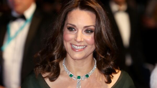 Britain's Catherine, Duchess of Cambridge smiles as she attends the BAFTA British Academy Film Awards at the Royal Albert Hall in London on February 18, 2018 - Sputnik International