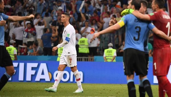 Cristiano Ronaldo at Uruguay-Portugal FIFA World Cup match - Sputnik International