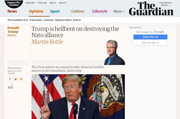 Screengrab of the The Guardian piece. - Sputnik International