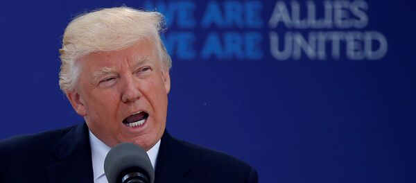 US President Donald Trump delivers remarks at the start of the NATO summit at their new headquarters in Brussels, Belgium. US President Donald Trump delivers remarks at the start of the NATO summit at their new headquarters in Brussels, Belgium. - Sputnik International