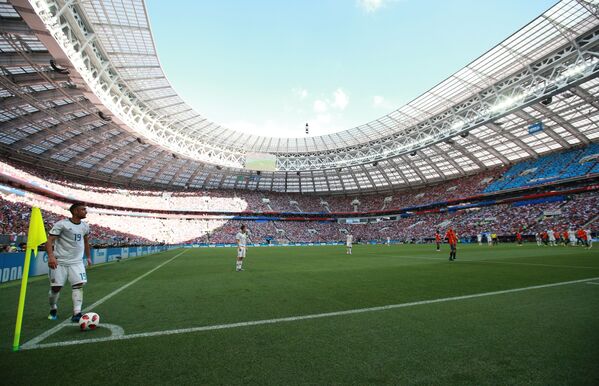 Russia meets Spain at 2018 FIFA World Cup at Luzhniki Stadium in Moscow - Sputnik International