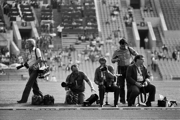 Photographers prepare for competitions at 1980 Summer Olympics in Moscow - Sputnik International