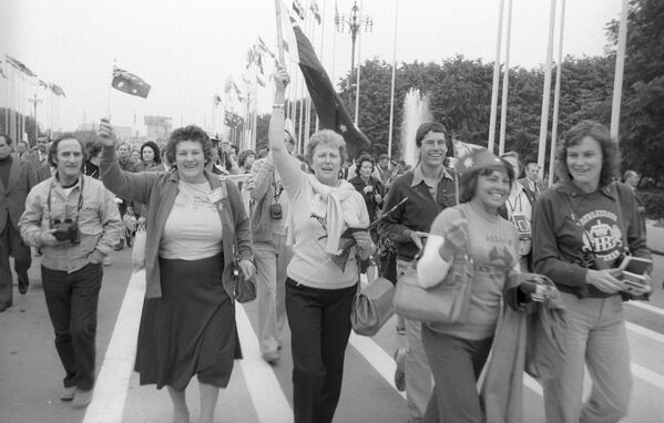 1980 Summer Olympics' guests parading in Moscow - Sputnik International