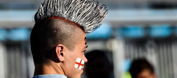 A fan waits for the start of the World Cup Group G soccer match between Tunisia and England in Volgograd, Russia, June 18, 2018. A fan waits for the start of the World Cup Group G soccer match between Tunisia and England in Volgograd, Russia, June 18, 2018. - Sputnik International