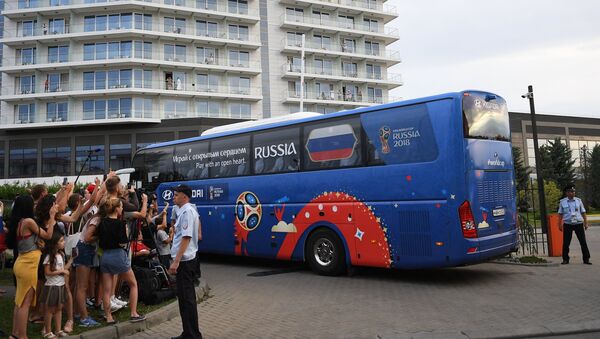 Arrival of Russian football team in Sochi - Sputnik International